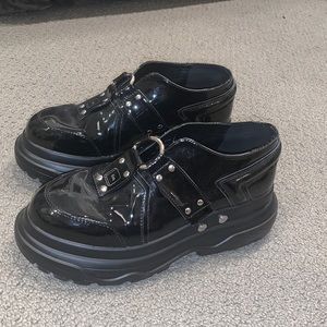 Platform Black Shoes